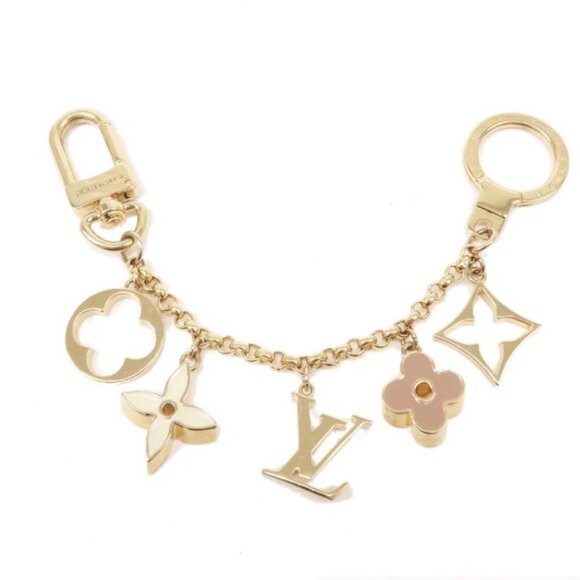 LOUIS VUITTON FLUER de MONOGRAM BAG CHARM and KEY HOLDER (w/ orig receipt) - Picture 2 of 5